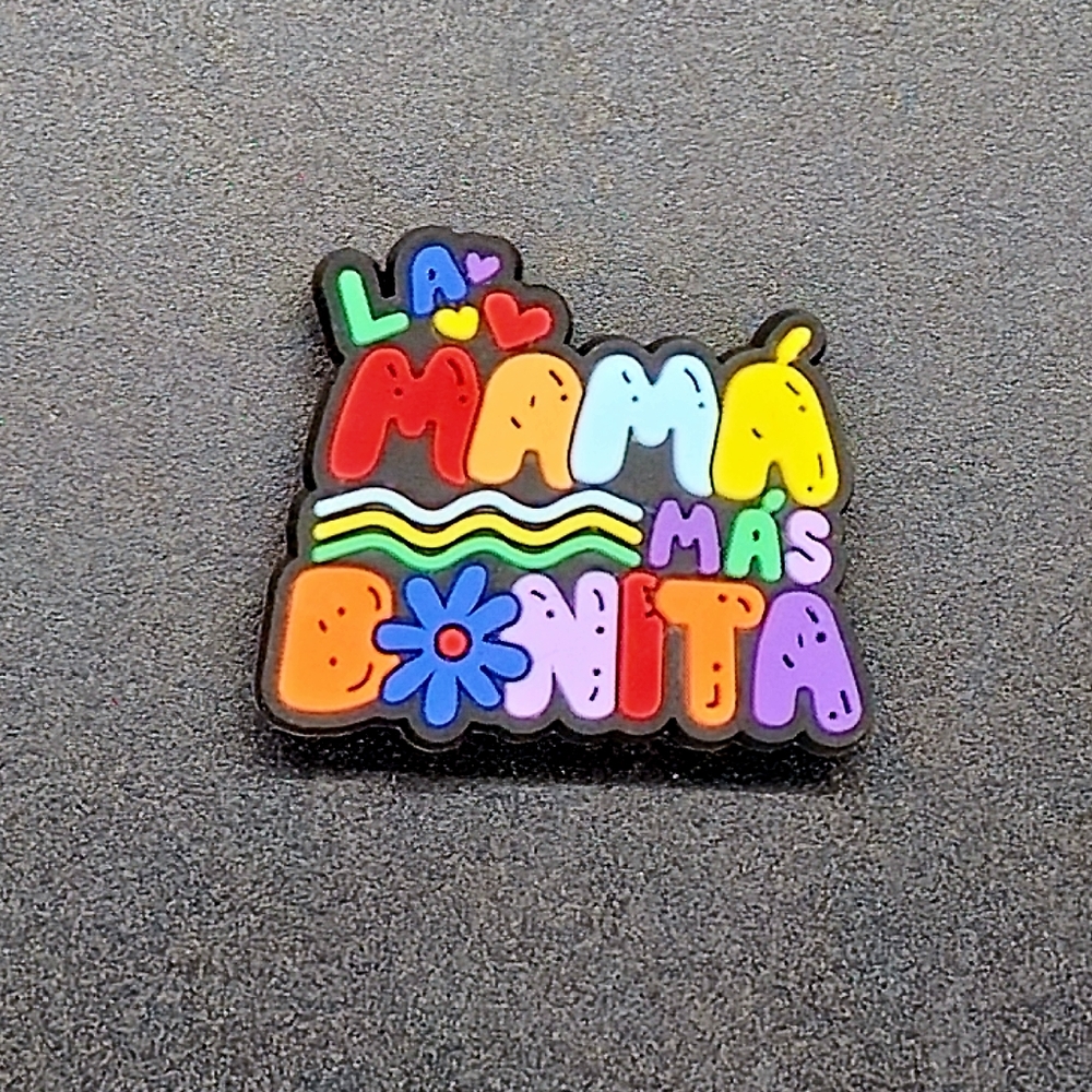 (5/$15) La Mama mas Bonita Croc Charm